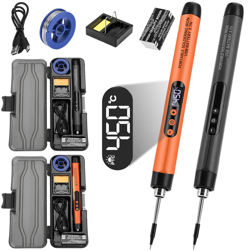 C200S USB Wireless Electric Soldering Iron Replaceable Solder Iron Tips Type-C 5V 8W Fast Charging Portable Repair Welding Tools