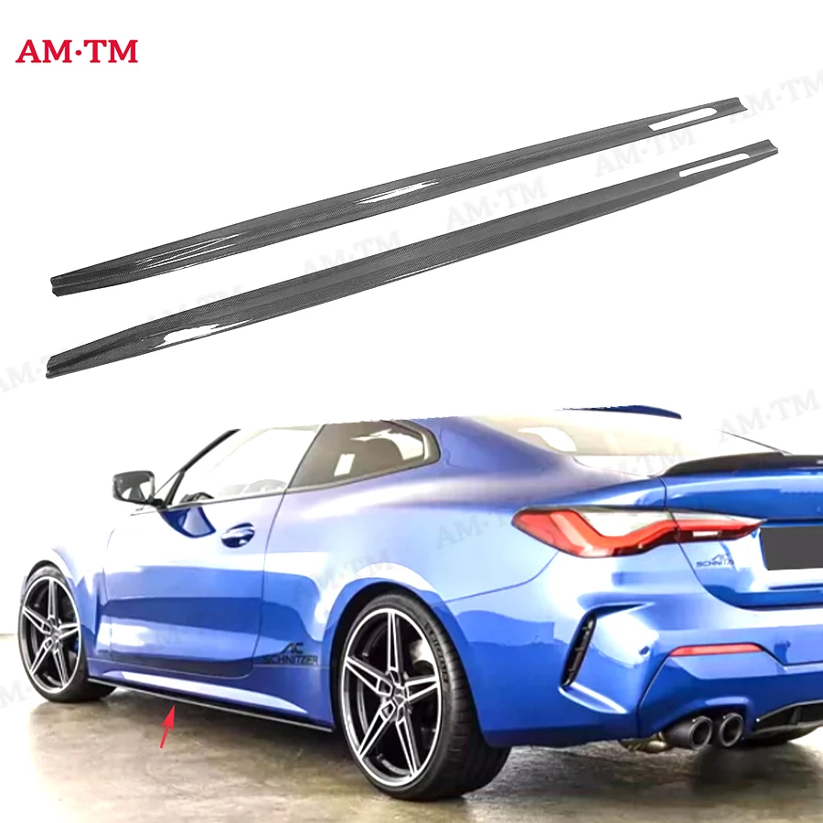 

Углеродное волокно для BMW 4 серии G22 G23, автомобильные боковые юбки, разветвители, клапаны, детали фартука, обновленный комплект кузова, автомобильные аксессуары