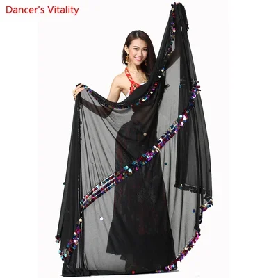 Belly dance malaya veil girl\'s belly dancing shaabi hand veil Oriental Dance malaya veil