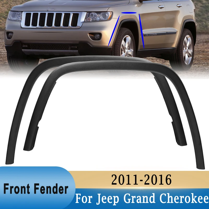 Car Front Left/Right Fender Flares PP For Jeep Grand Cherokee 2011-2013 For Cherokee Overland 1MP39RXFAE CH1290106