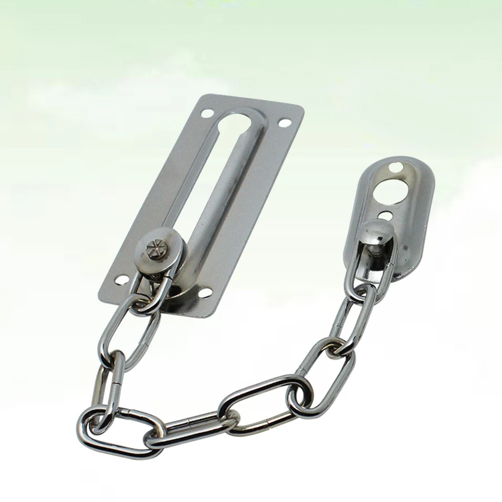 1 قطعة قفل سلسلة الباب مكافحة سرقة مزلاج الأمان قسط الحديد حماية دائمة للمنزل خزانة باب سلسلة قفل بمزلاج #1