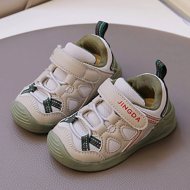 

Trend Fashion Autumn Kid's Sneakers PU Leather Waterproof Children Sport Shoes Ergonomics Toddler Baby Boys Girl's Running Shoes
