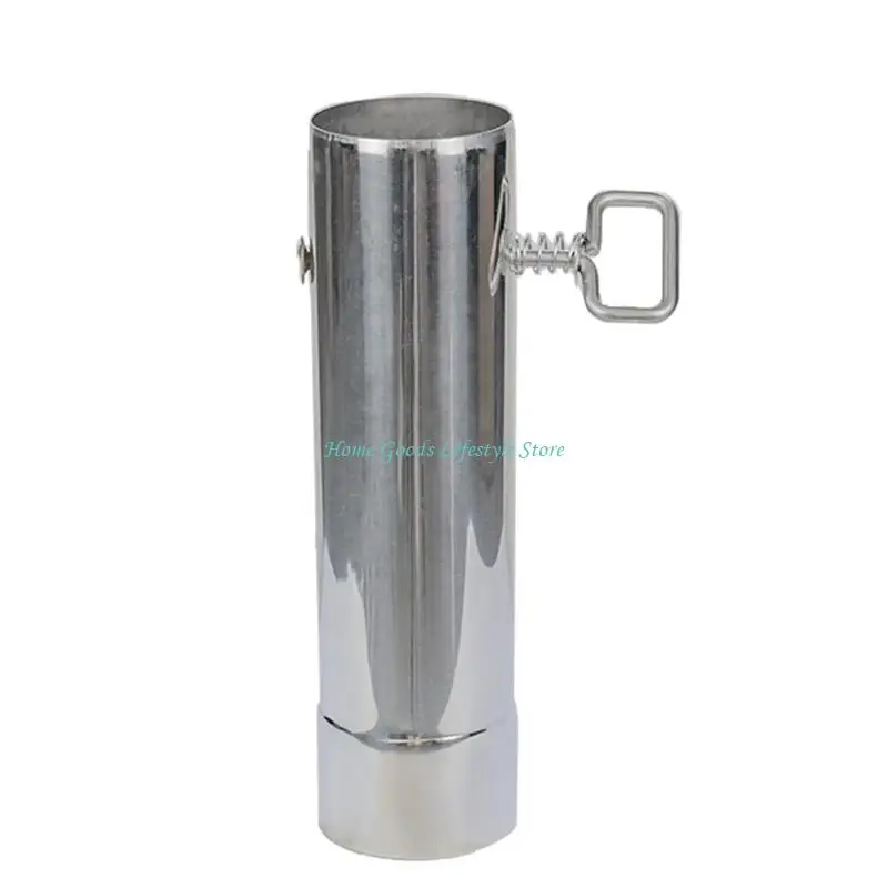 

E74E Stainless Steel Chimney Straight Pipe Adjustable Tent Stove Chimney Pipe For Camp Stove Supplies Enduring