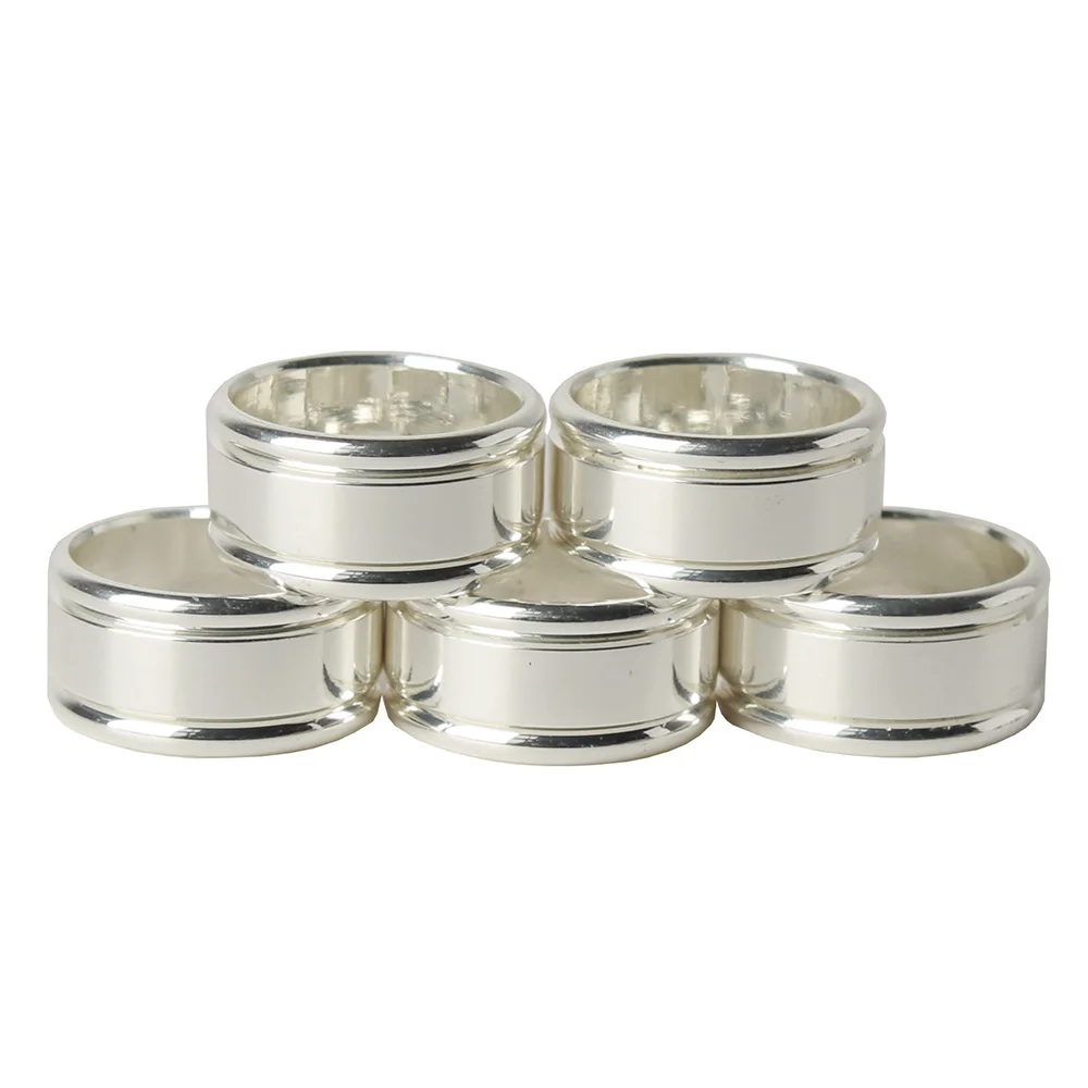 10pcs/lot silver metal decorative rings for tobacco pipe decorations, for pipe body and mouthpiece decorations，silver plated