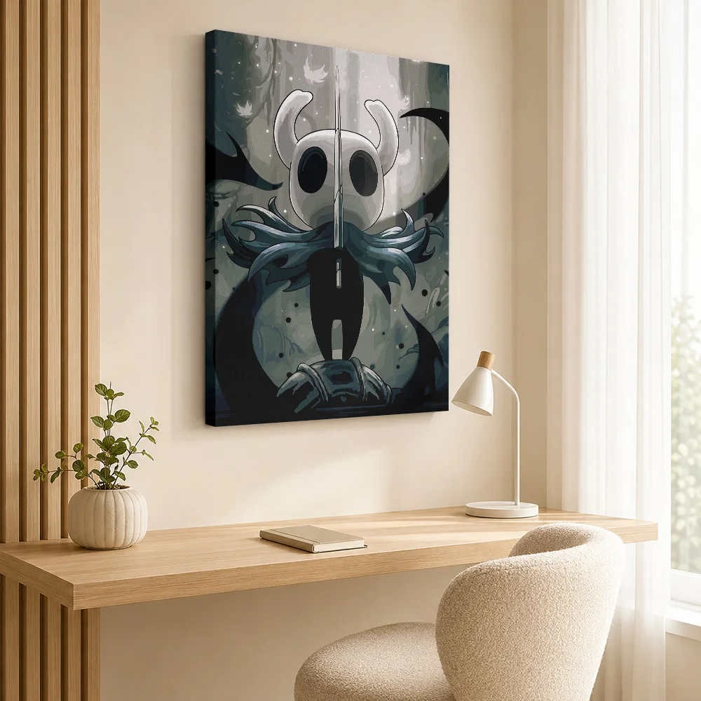 Hollow Knight Character Art Canvas Painting Posters Whimsical Wall Decor With Personalized Photo For Lounge Ideal Collector Gift
