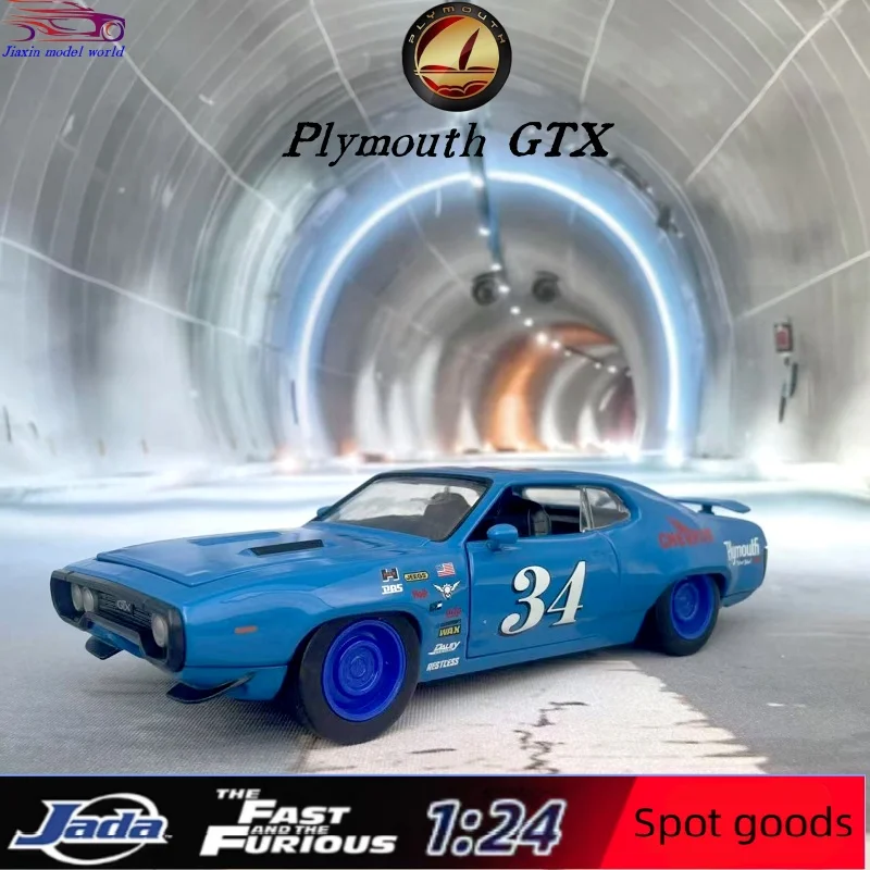 

jada 1:24 Plymouth GTX(Fast & Furious 8) Daum painted Alloy car model Collection Display gift