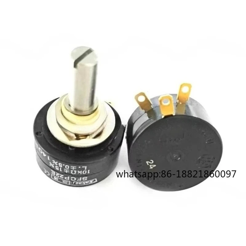 

SAKAE SFCP22E Conductive Plastic Potentiometer precise 1K 5K 10K Single circle rotation/Continuous rotation
