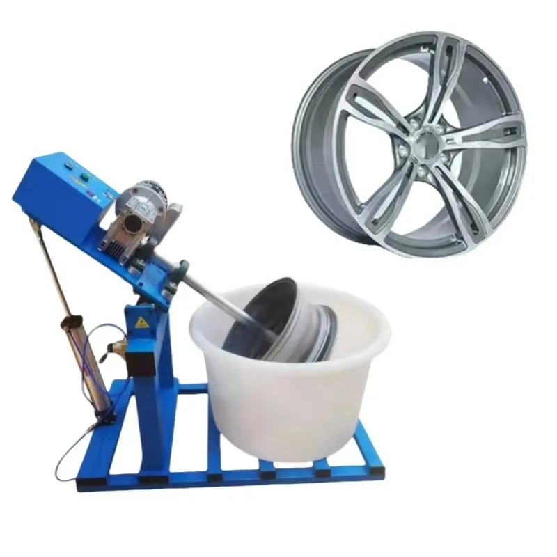 Full automatic aluminum alloy wheel polisher car wheel refurbishing grinding equipment
