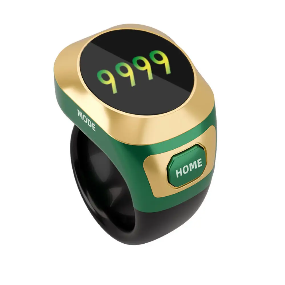 OLED Smart Bluetooth Finger Counter Waterproof Wearable Digital Tally Ring Device For Fitness And Daily Usage
