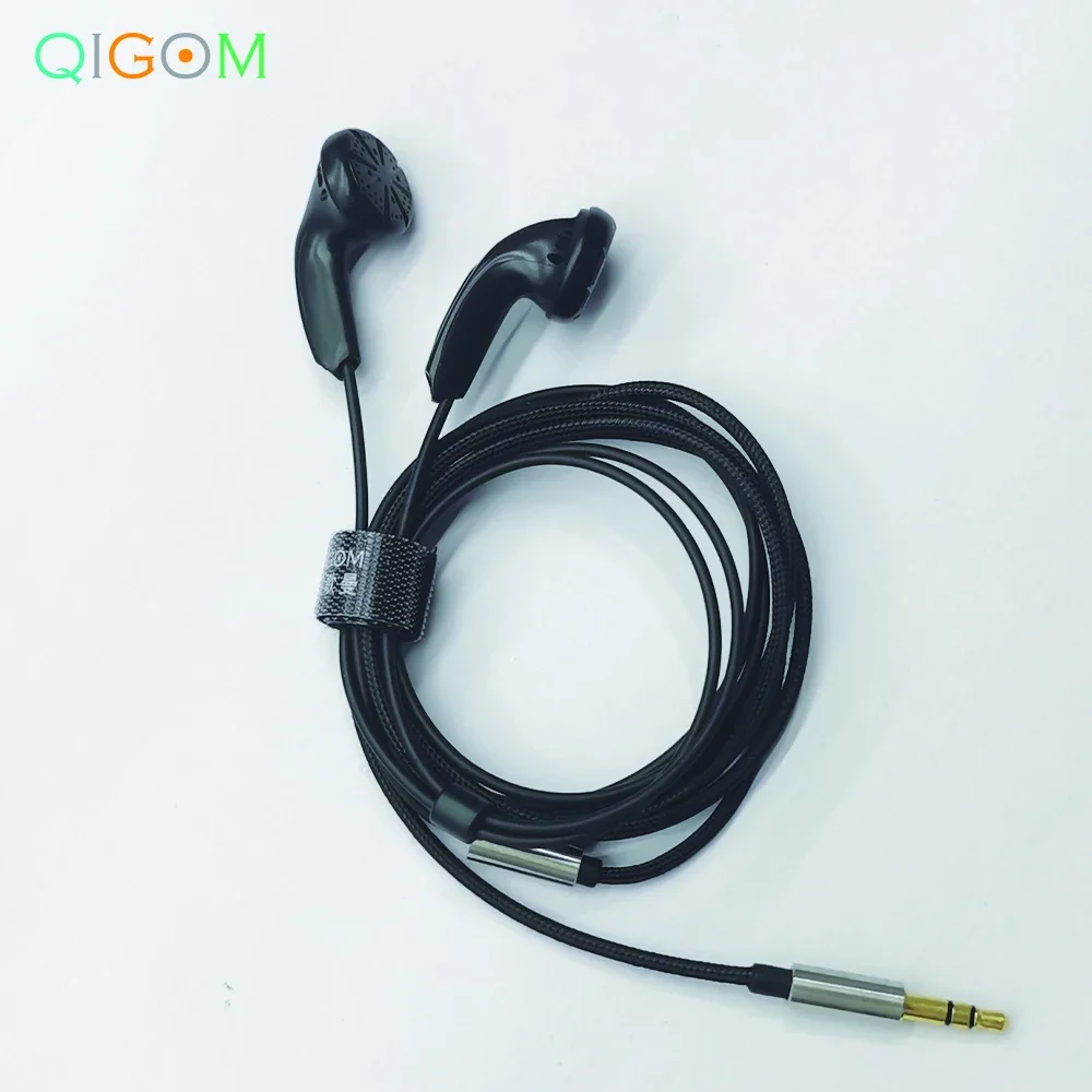 QIGOM S300 300OHMS CZARNY KABEL HIFI DIY SŁUCHAWKI oporowe z płaską główką 15,4 mm jednostka