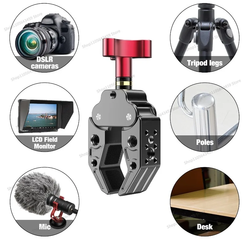 For large metal crab clamp photography universal multi-function aluminum alloy strong clamp filling light expansion bracket