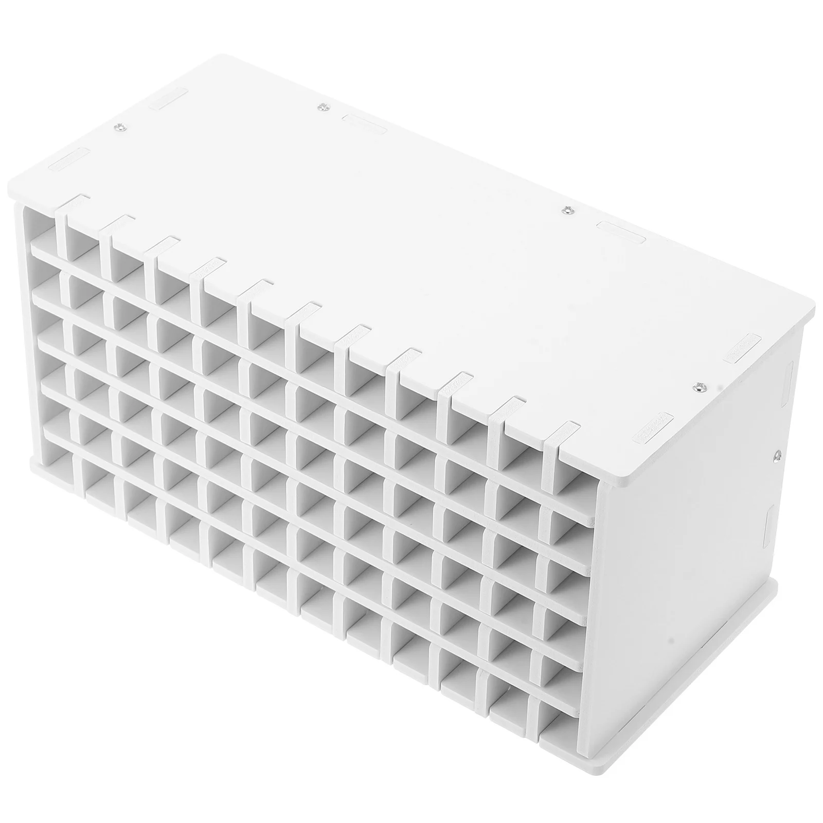 

72 Grids Large Capacity Pen Holder Desk ganizer White Marker Storage Rack for Pens Pencils Art Supplies Student Stationery