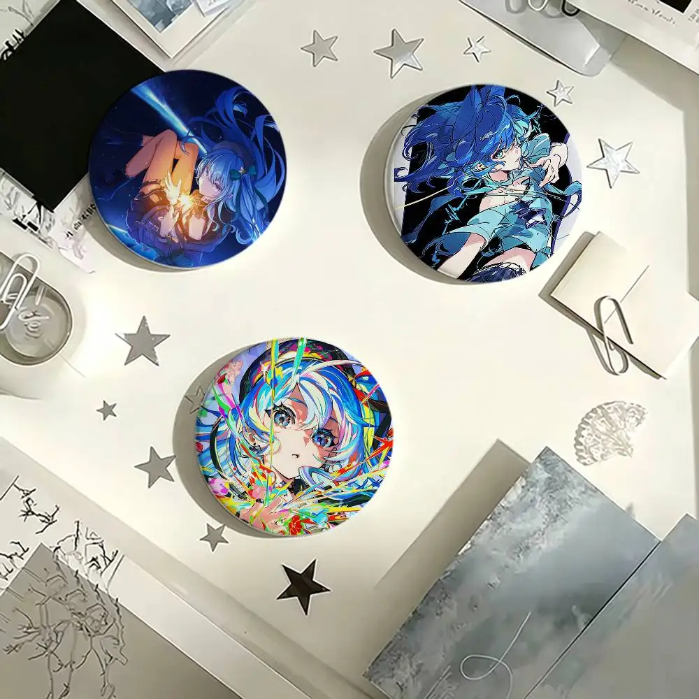 

Hoshimachi Suisei Button Pins Backpack Clothing Decor Brooch Badge Jewelry Gifts for Kids