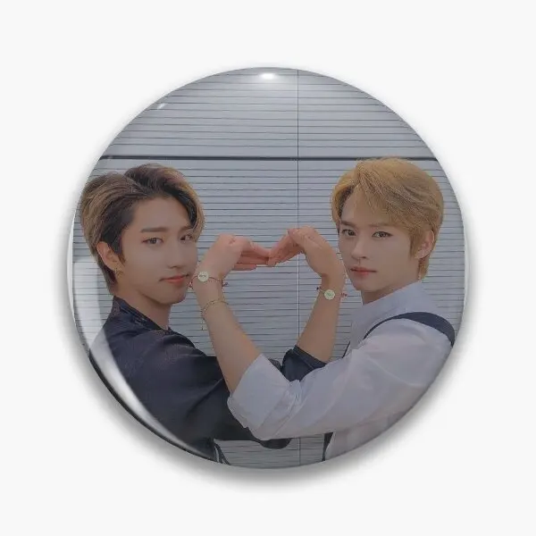 Minsung Heart Soft Button Pin Metal Jewelry Cartoon Clothes Gift Lover Collar Women Decor Hat Funny Brooch Badge Fashion Cute