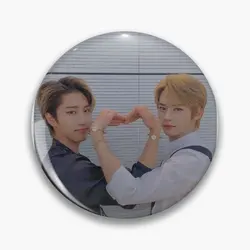 Minsung Heart  Soft Button Pin Metal Jewelry Cartoon Clothes Gift Lover Collar Women Decor Hat Funny Brooch Badge Fashion Cute