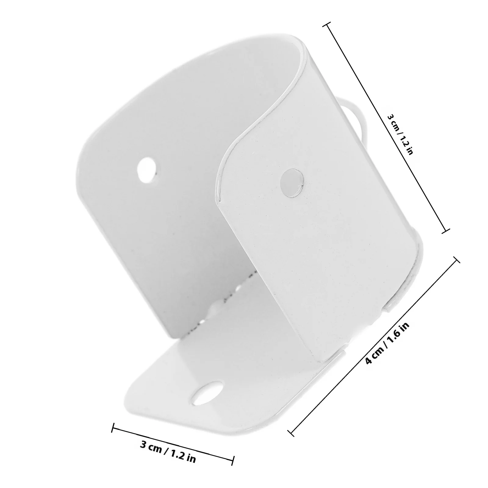 4 قطعة قوس تخزين شفة الحديد لخزانة الحمام غرفة الغسيل توفير المساحة سهلة التركيب قضيب حامل دعم خزانة #5