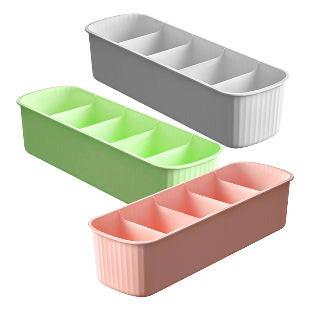 

3pcs Underwear Storage Box Drawer Organizer Socks Underpants Container Multifunctional Closet Household Clothes Box Bra Storage