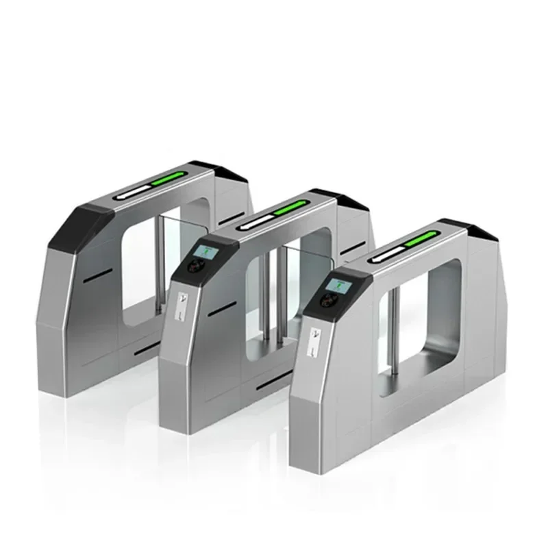 Entrance Pedestrian Access Control Swing Security Barriers Gates Automatic Swing Barrier Gate