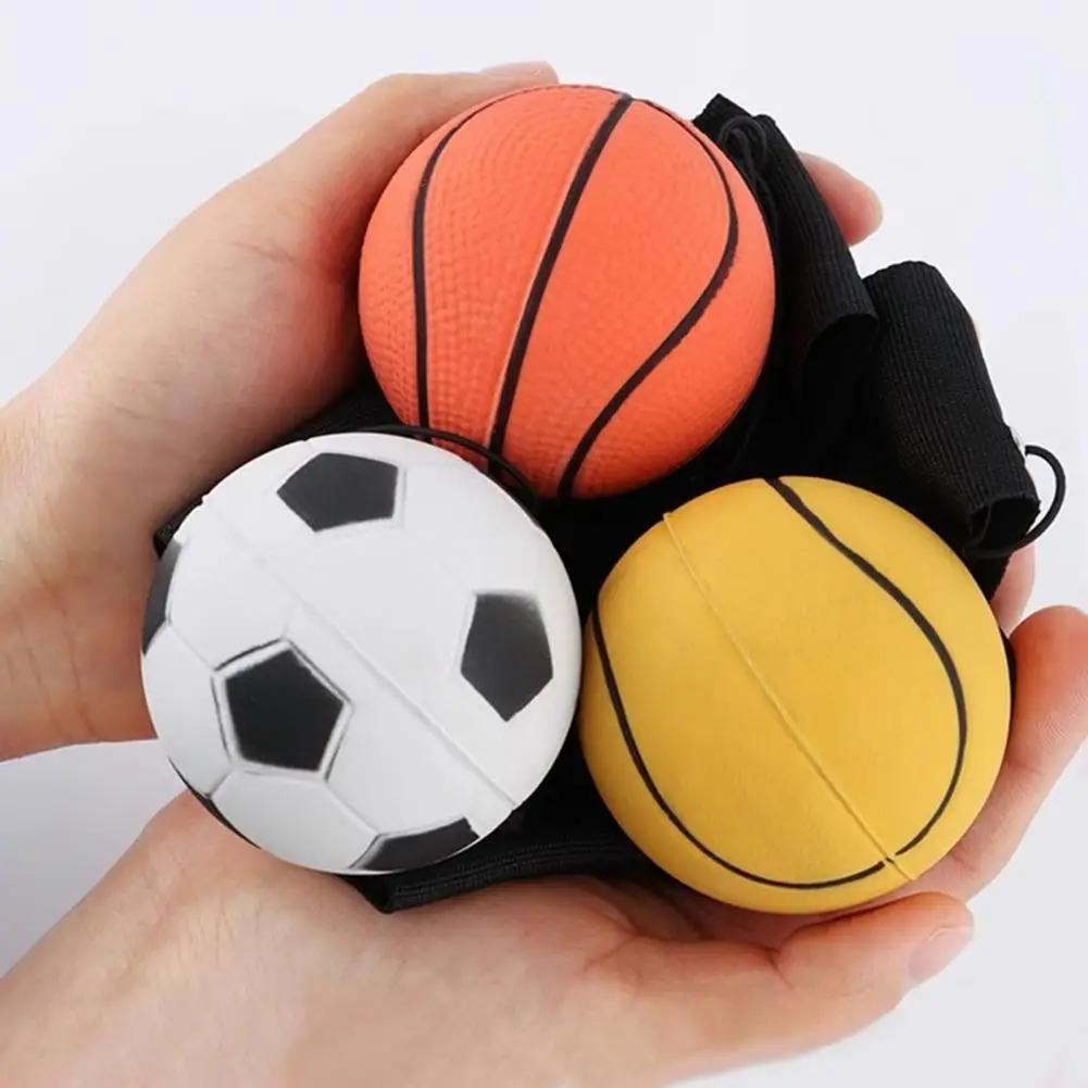 Wrist Return Ball Elasticity Rubber Ball For Wrist Exercise Hand Strengthening Rubber Rebound Ball Rebound Therapy Hand Exercise