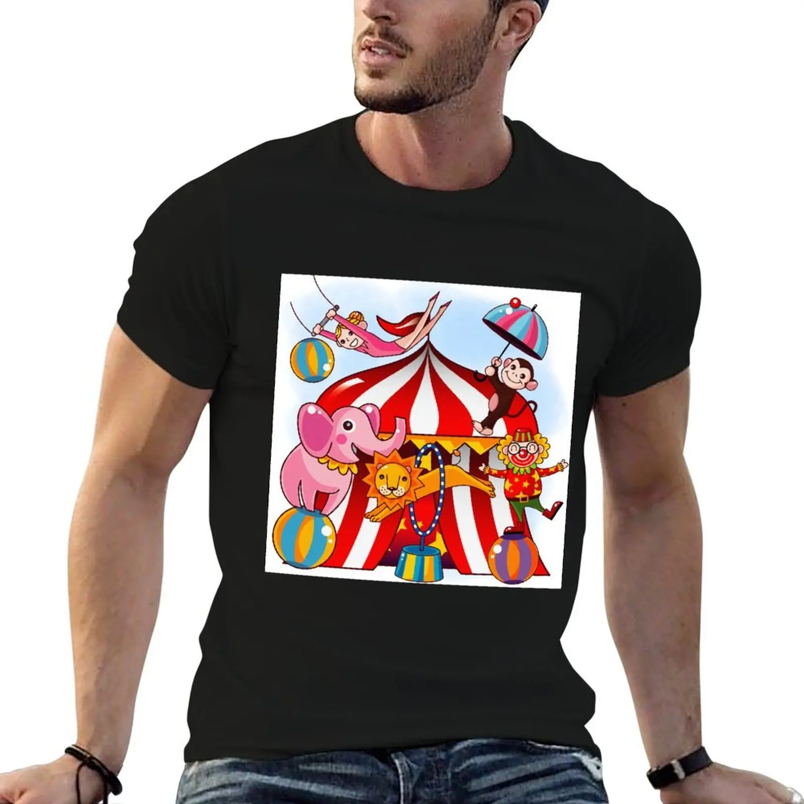 Big Top Circus With Animals T-Shirt funny gifts valentines boutique clothes mens graphic t-shirts funny