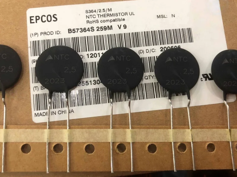 

Термистор EPCOS B57364S259M 2.5Ω 2.5R 2.5 NTC, диаметр 20 мм