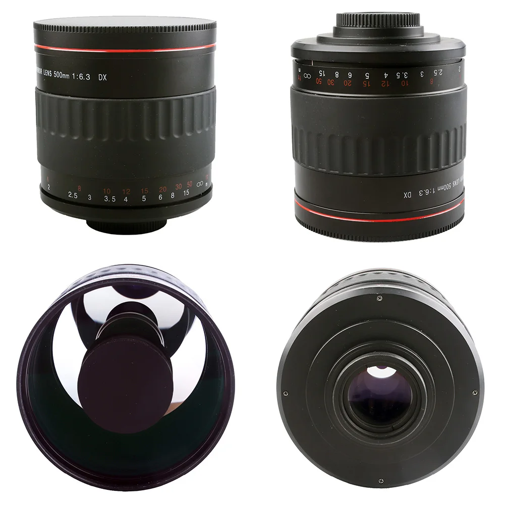 Lightdow Fixed Focus 500mm F6.3 Telephoto Manual Mirror Lens With