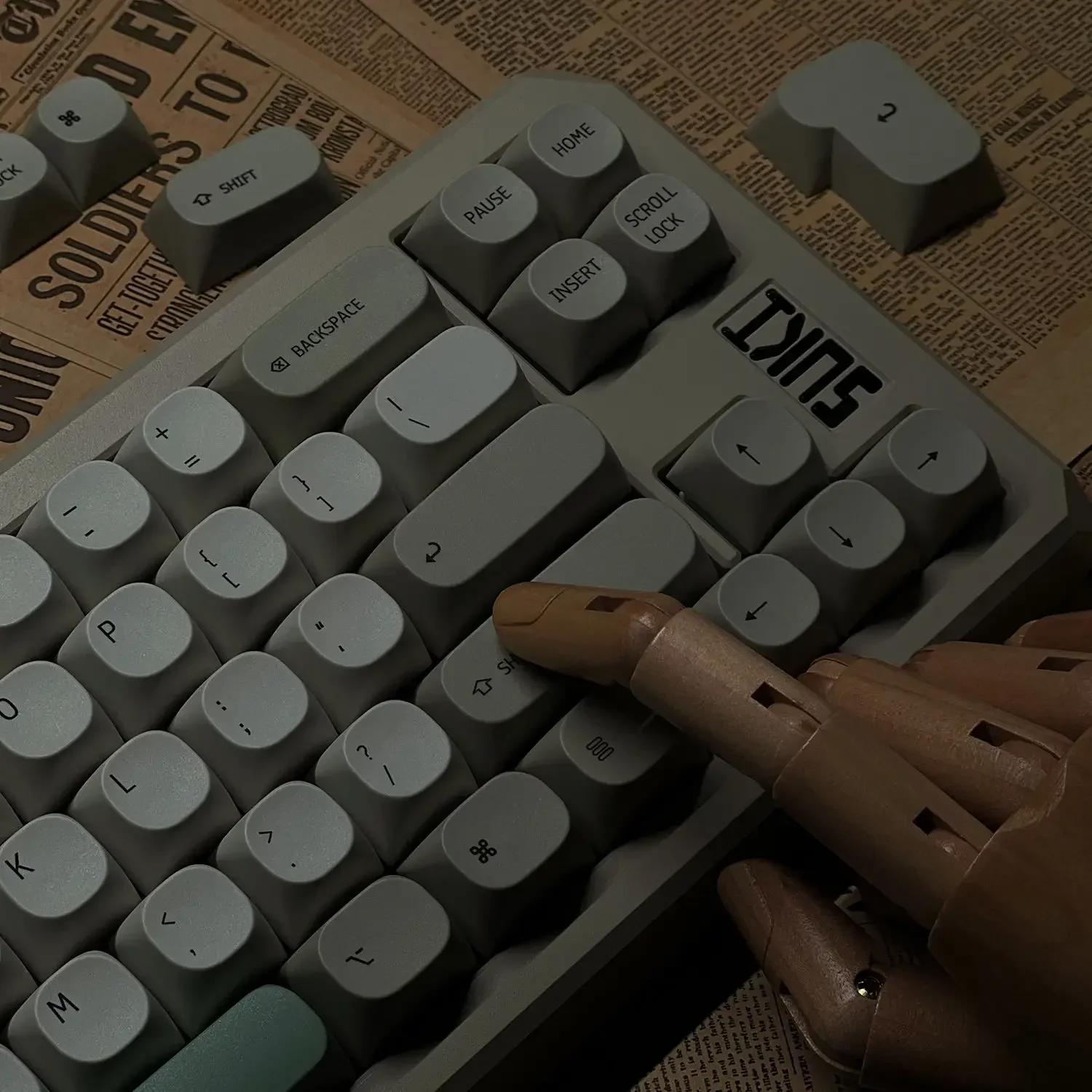 Round keycap MA highly minimalist retro style 131 keys for cross axis mechanical keyboard