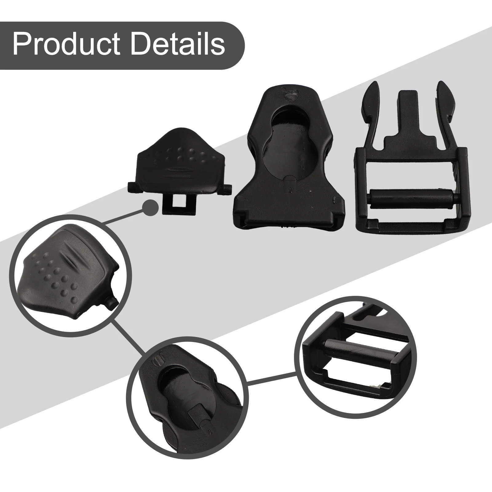 Quick Diving Fin Strap Buckles Release Dive Fin Flippers Plastic Replacement Scuba Strap 2x Buckle High Quality Practical