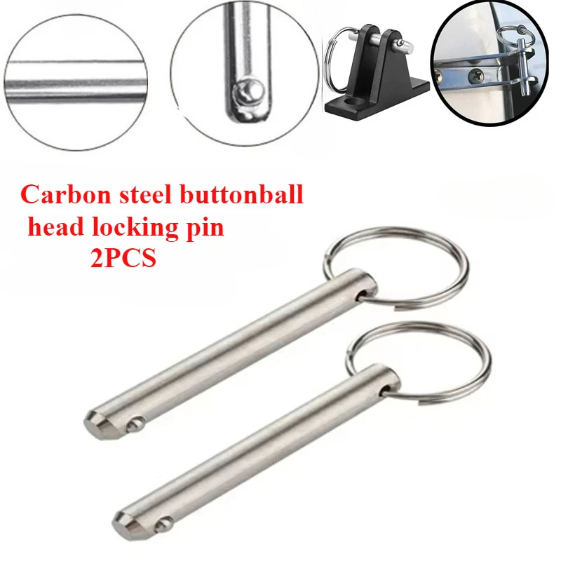 

2PC 316 Stainless Steel Marine Grade Quick Release Ball Locking Pin for MOTORHOME Bimini Top Deck Hinge Hardware Nautical Bimini