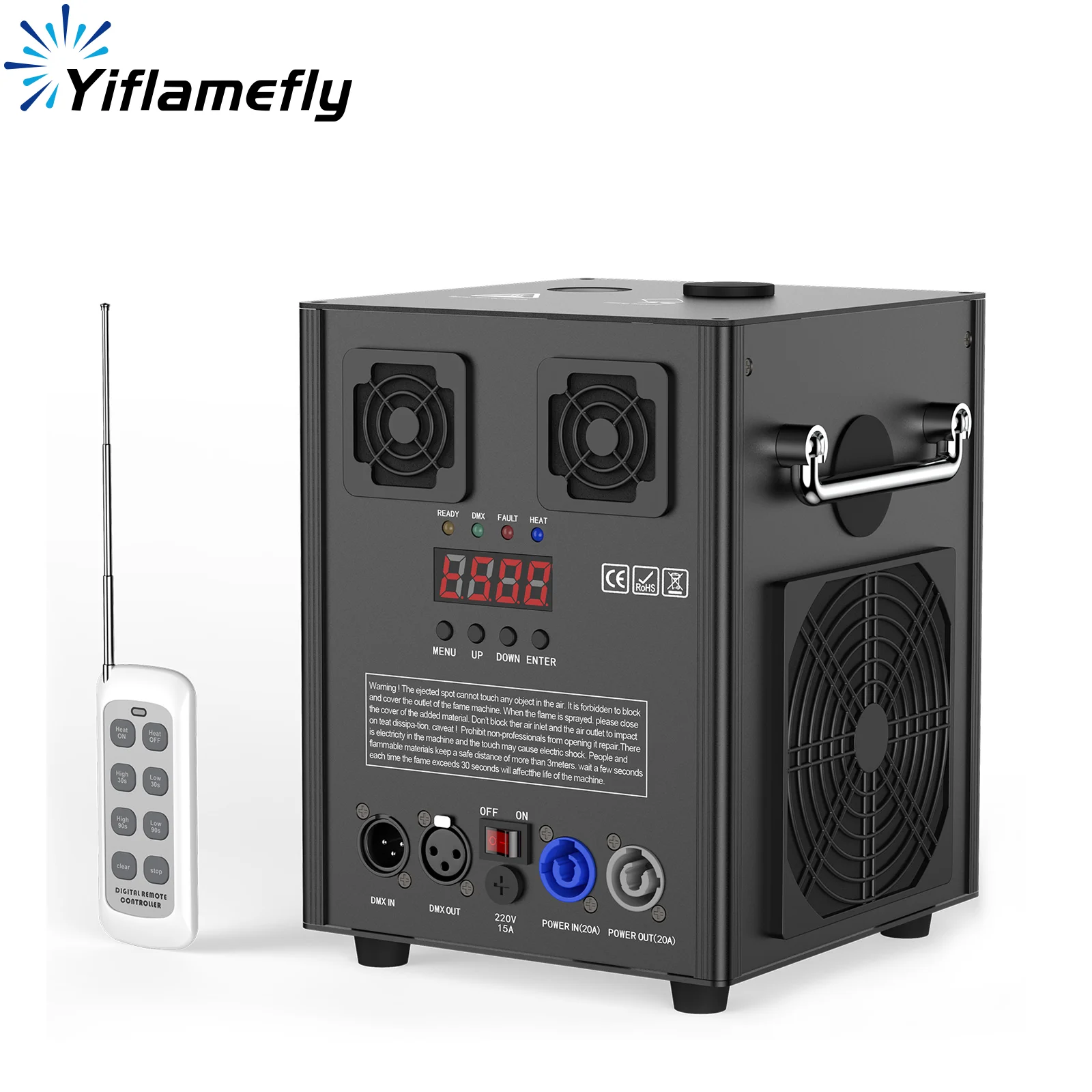 

Yiflamefly Black Cold Spark Machine Wireless Remote Control Sparkler Fountain Stage Effect Machine For Wedding Party Show Bar