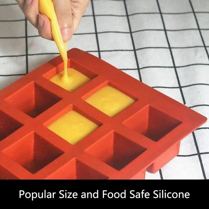 مربع موس كعكة قالب من السيليكون ثلاثية الأبعاد الحلوى الفرنسية هلام فندان الجبن الشوكولاته بودنغ صينية المعجنات أدوات الديكور #2