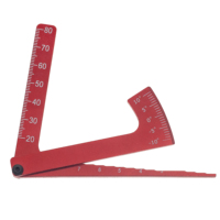 3-in-1 Aluminum Height Gauge Ruler for RC Car, Camber Ride Dip Angle Tool, Chassis Suspension Set Up, Metal Wheel Measure Tool