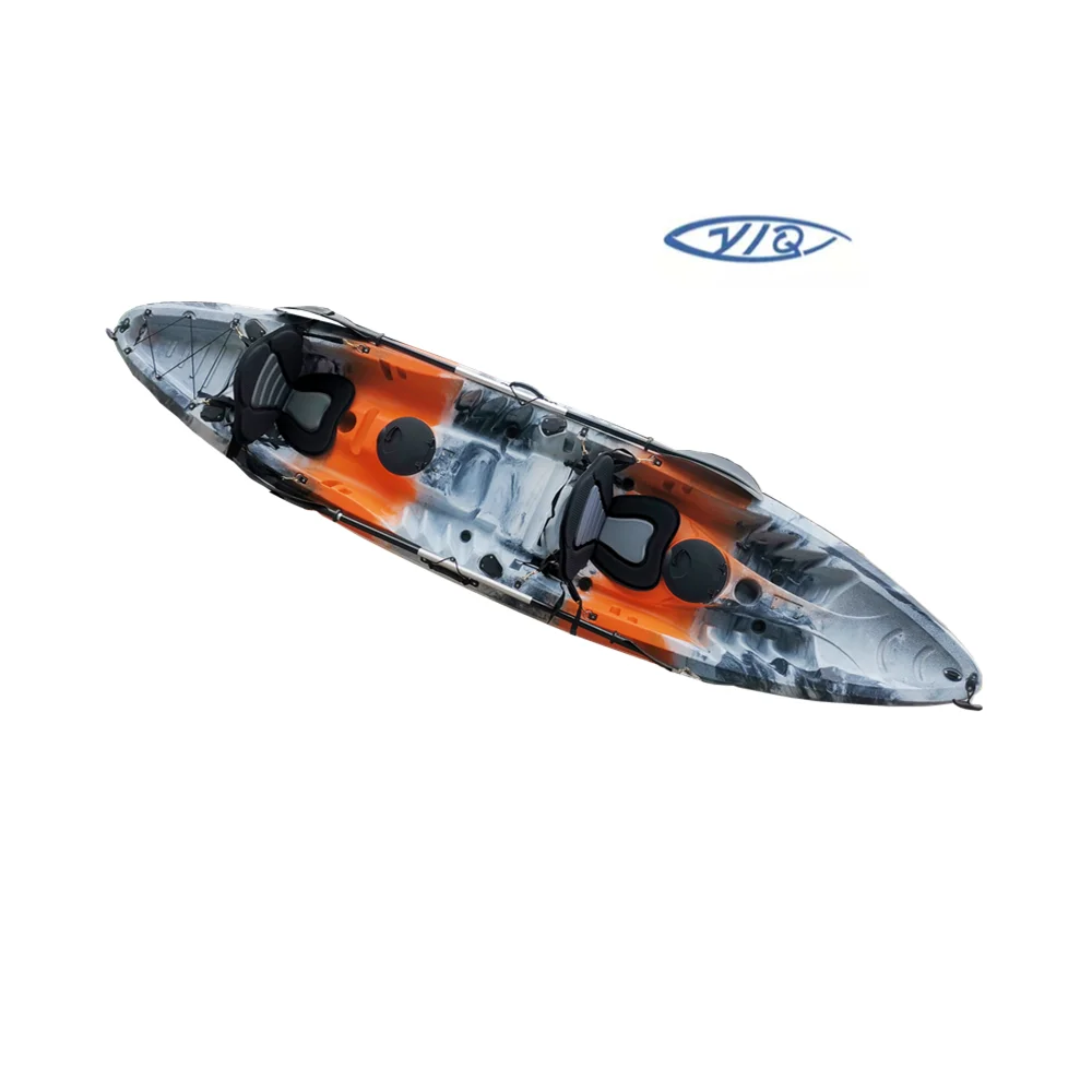 Factory price Rotomolded 2 person kayak sale double kayak 2+1 family kayak