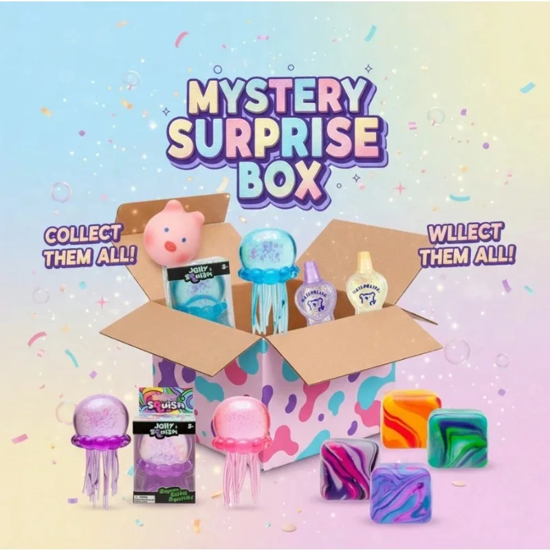 

Single Mystery Squishy Blind Box, Assorted Soft Squeeze Toy, Cute Sensory Stress Relief Surprise Kids Gift