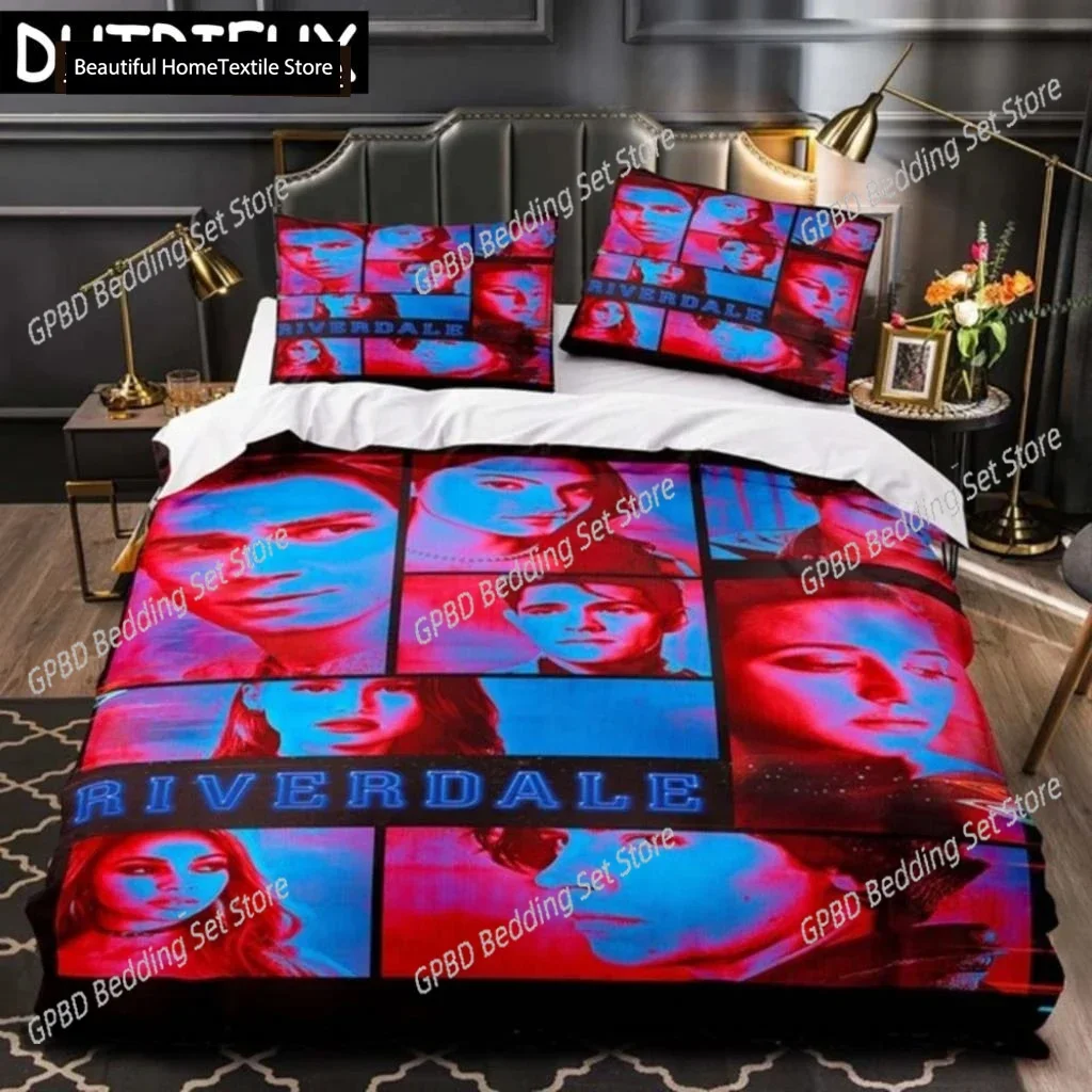 

Luxury New 3D Print Movie Riverdale Bedding Set Teens Boys Duvet Cover Set With Pillow Cover Set Single Queen King Full