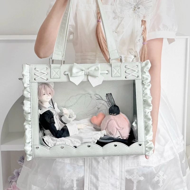 Animation Two-dimensional Shoulder Bag Original 4 Points 6 Points Bjd Baby Bag Out Bag Large Capacity Messenger Satin BJD Bags