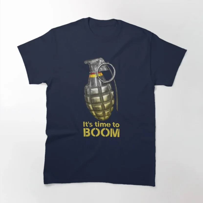 It's Time To BOOM Tacticool Style T-Shirt 100% Cotton O-Neck Summer Short Sleeve Casual Mens T-shirt Size S-3XL