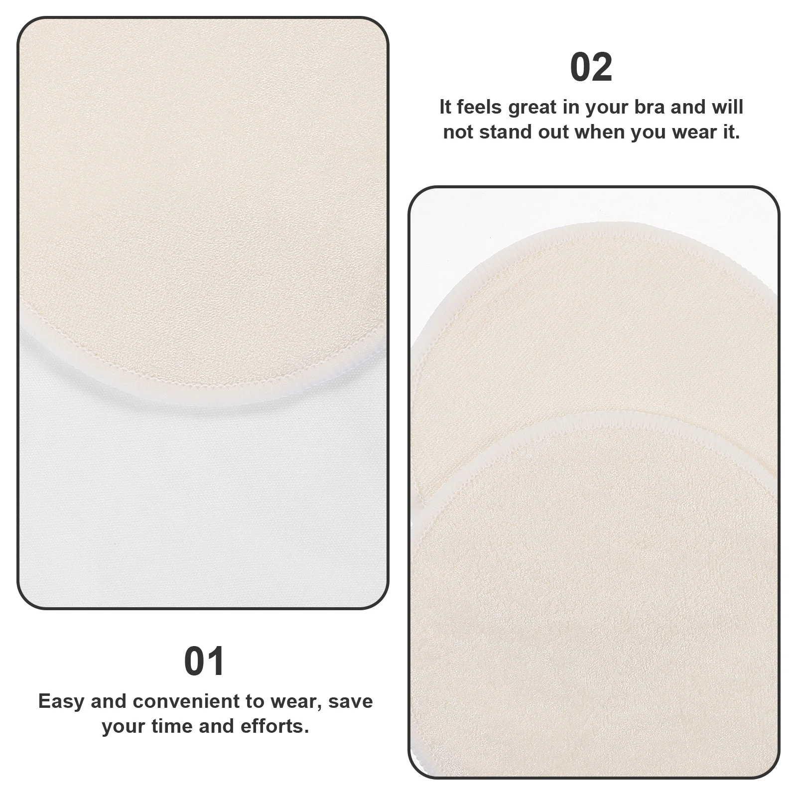 4 قطعة منصات التمريض قابلة لإعادة الاستخدام مرنة الرضاعة الطبيعية منصات الثدي ماصة مانعة للتسرب وسائد الثدي مريحة خفيفة الوزن ل جديد