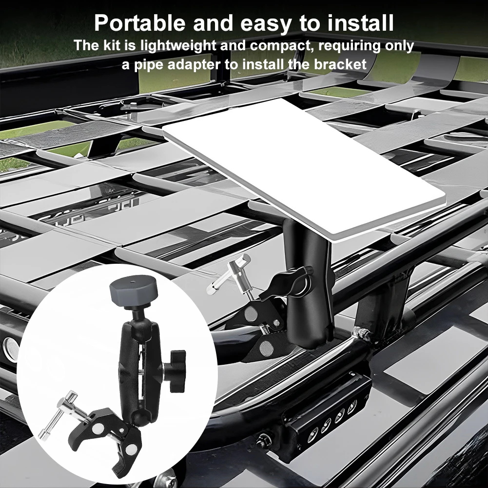 Para starlink mini montagem kit de suporte braçadeira montagem braçadeira para rv/yate/campista/guardrails