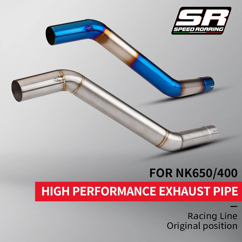 

Для NK400 NK650 NK 650 локоть выхлопной системы мотоцикла модифицированный глушитель среднее звено трубы колено 51 мм калибр