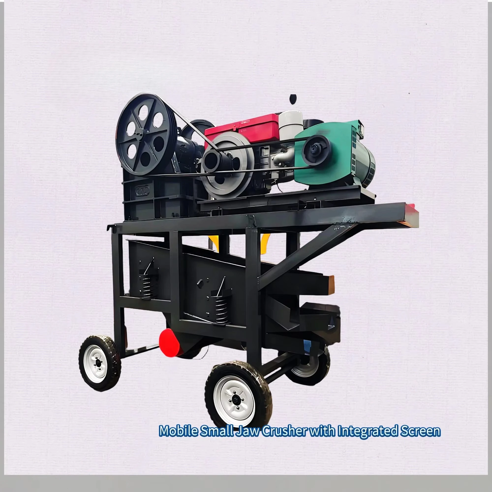 Hot Sale Mobile Screening Integrated Unit, PE150X250 Small Jaw Crusher for Stone Crushing & Screening