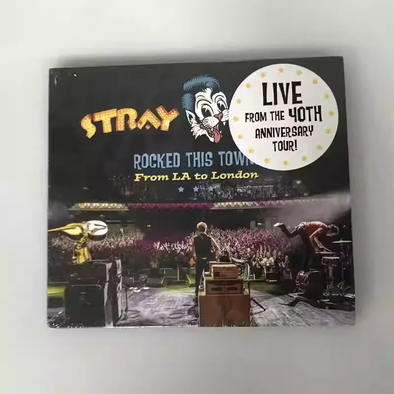 Álbum de Rockabilly y Rock and Roll, CD de Música de Stray Cats, Rocked This Town From LA To London, Disco Musical, Bandas Sonoras de Cosplay, Caja de Regalo