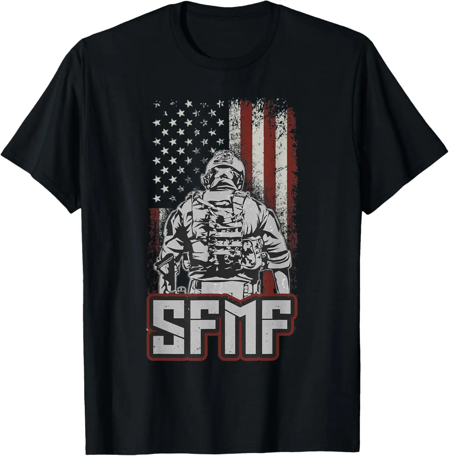 

SFMF — патриотическая футболка с американским флагом