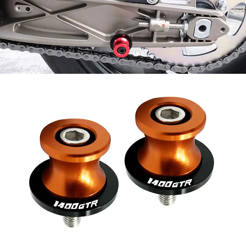 

Fit For Kawasaki GTR1400 GTR 1400 2006- 2024 Motorcycle Swingarm Spools Slider Swing Screw Sliders Spools Stand Arm 10mm