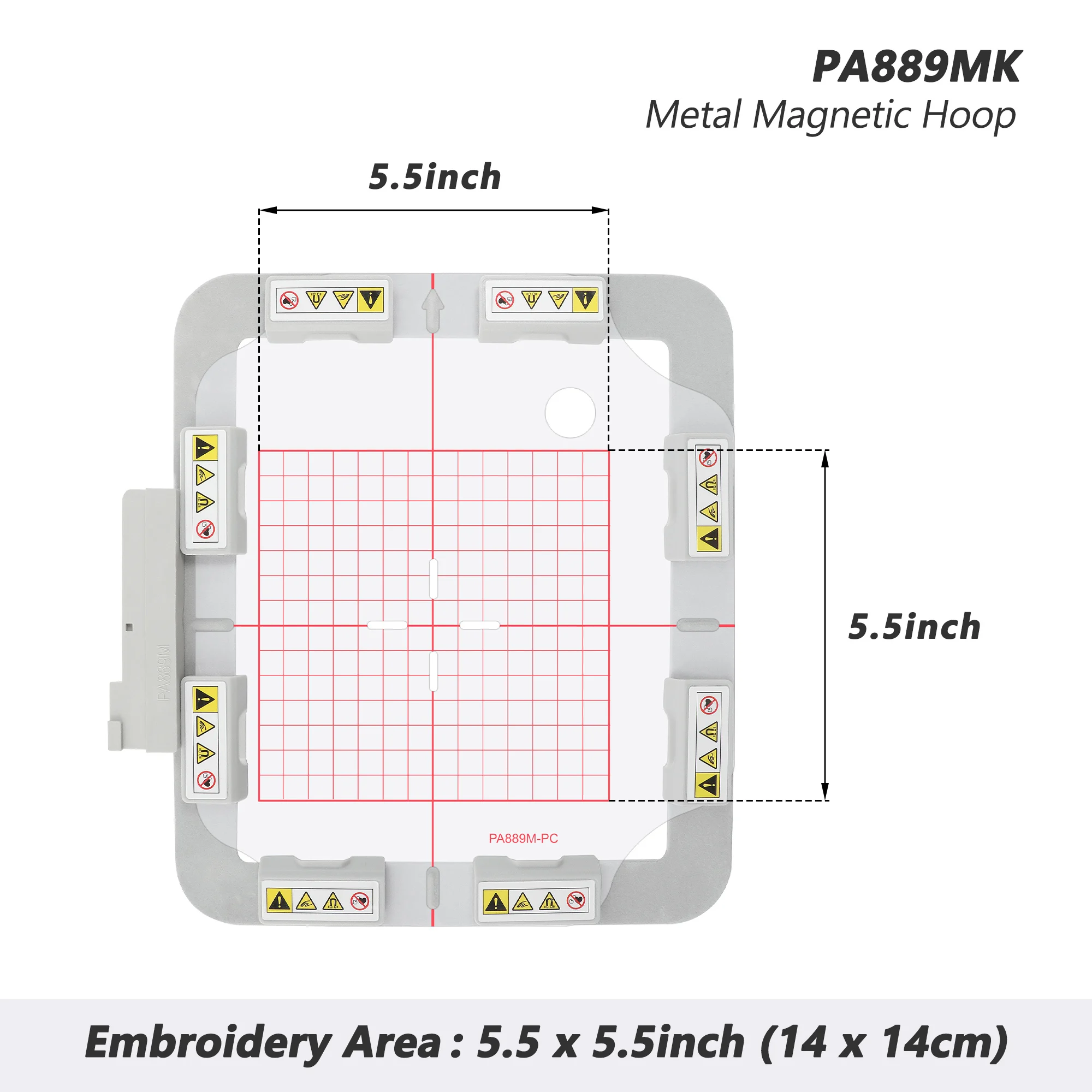 

Magnetic Mighty Hoop PA889MK 6x6in 150x150mm fit for Pfaff creative™ 4.5/4.0/3.0/2.0/1.5 creative sensation version performance