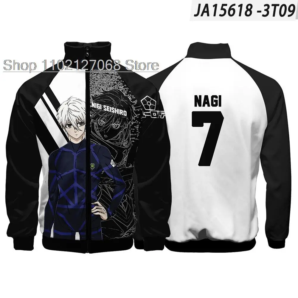 

2022 NEW Anime Blue Lock Hoodie Isagi Yoichi Football Cosplay Costume Bachira Meguru Chigiri Hyouma Zipper Sweater Jackets