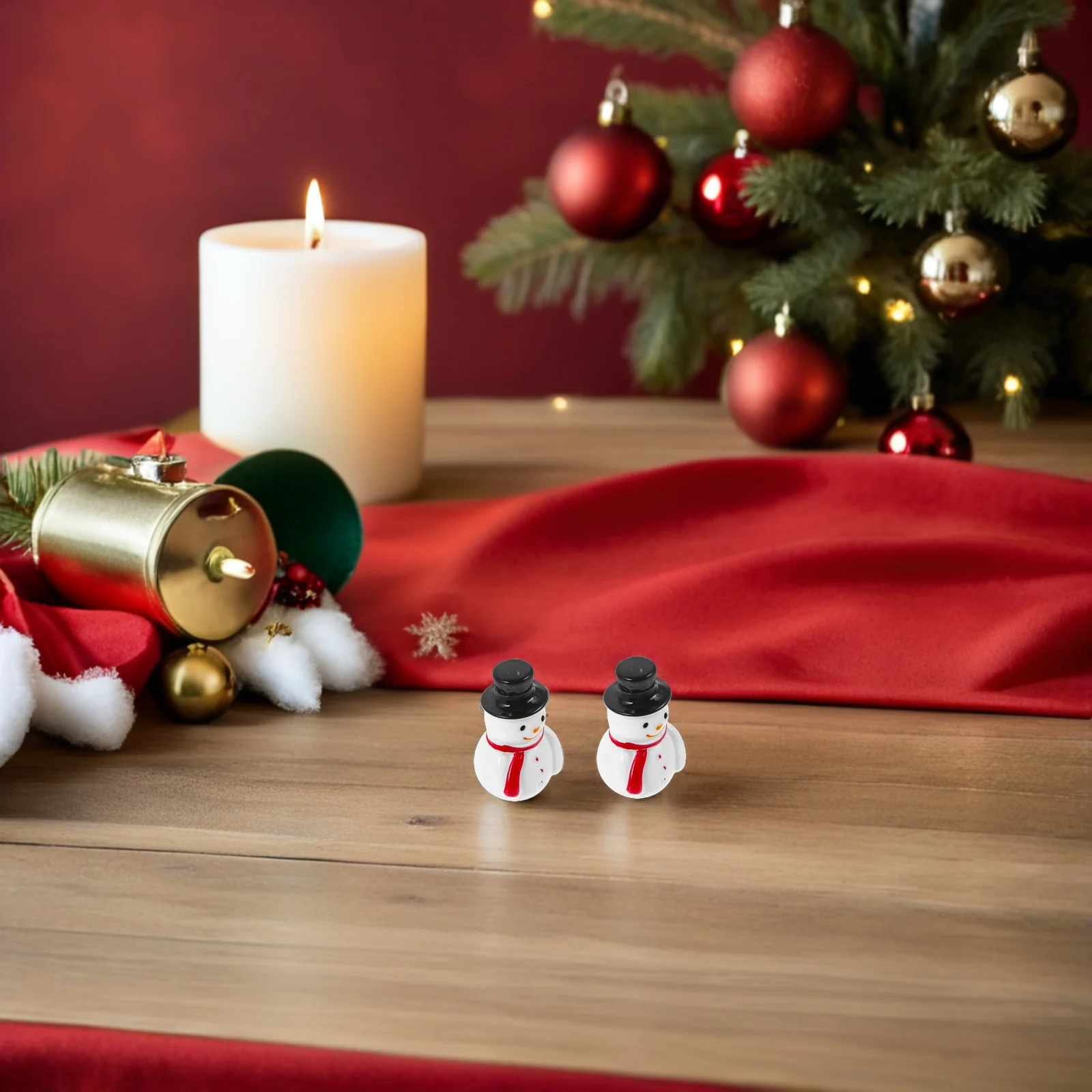 

36Pcs Christmas Snowman Decor Mini Resin Figures for DIY Crafts Fairy Garden Micro Landscape Holiday Displays Ornament Set