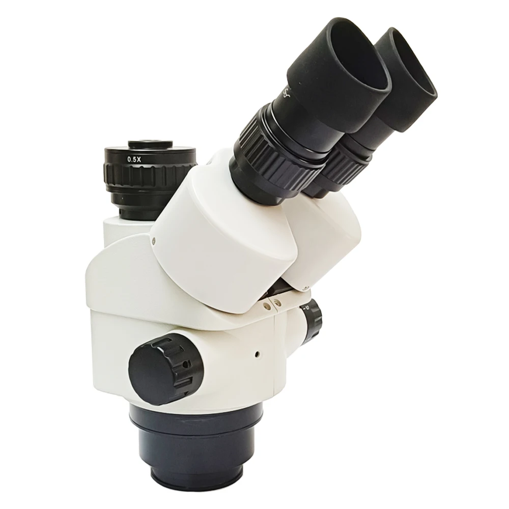 

Профессиональная пластиковая тринокулярная микроскопная головка 7X-45X с адаптером для камеры 0.5X и окуляром WF10/22MM для ремонта печатных плат мобильных телефонов