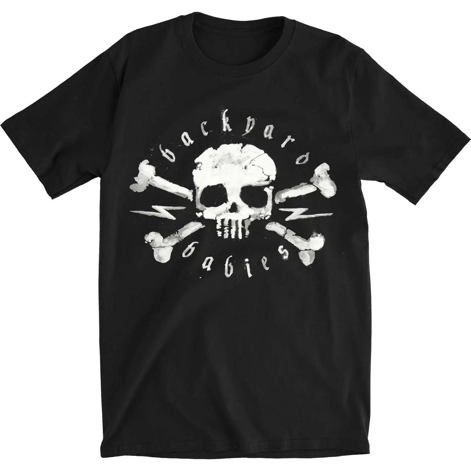 

Men's Backyard Babies Skull Tee T-shirt Medium Black