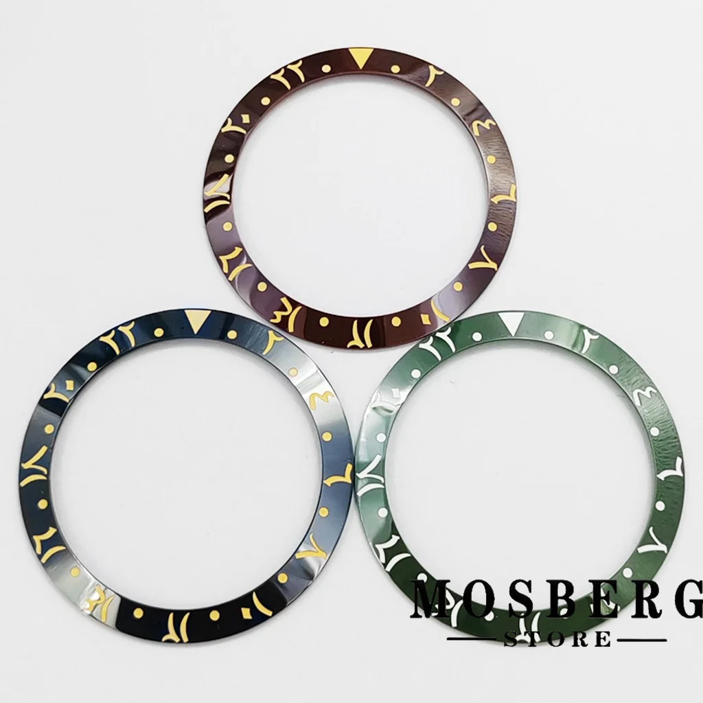 Ceramics Watch Bezel High Quality Black Insert Diameter 38mm*30.6mm For 40mm Watch Case Replace Accessories Parts image 2